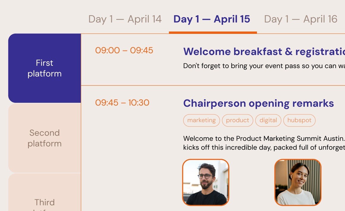 Multi-platform & multi-days